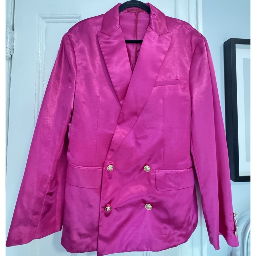 5:31 By Jerome Lamaar Men's Blazer Sport Coat Medium Pink Fuschia